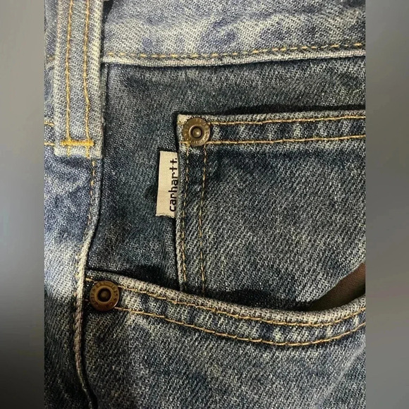 Carhartt Relaxed Fit Jeans. Medium wash. Size 50x32 - Picture 6 of 7